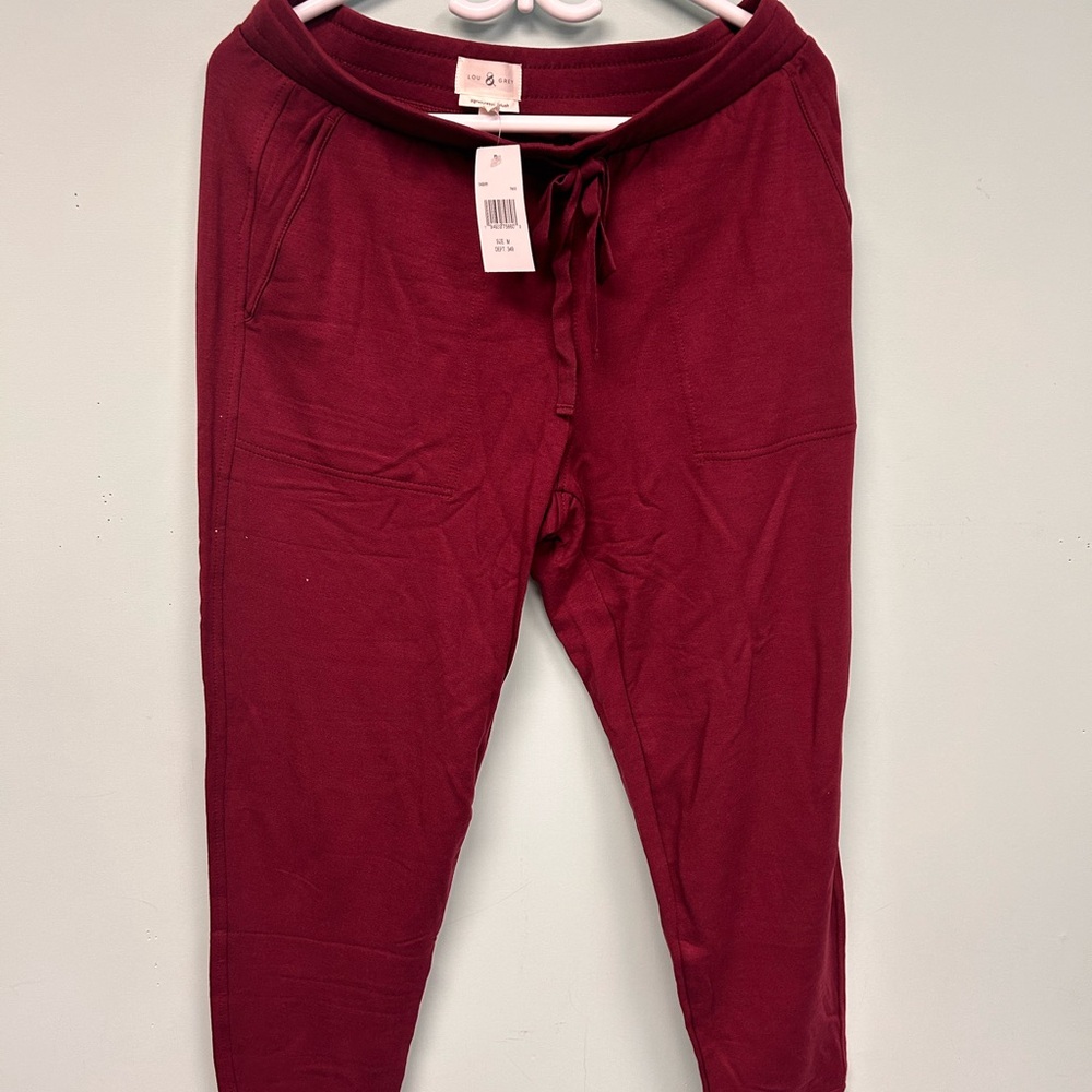 Lou & Grey Maroon Jogger Pants